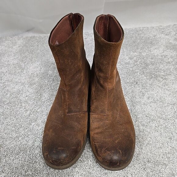 Dansko Brianne Waterproof Suede Leather Boot Brown Zip Women's Size 40 - Picture 3 of 9